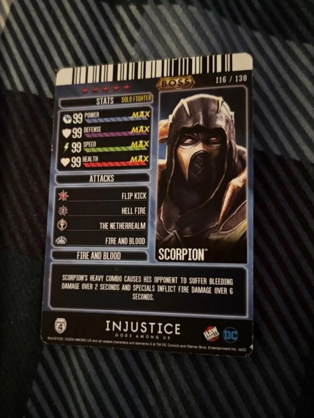 Injustice Scorpion Boss Card